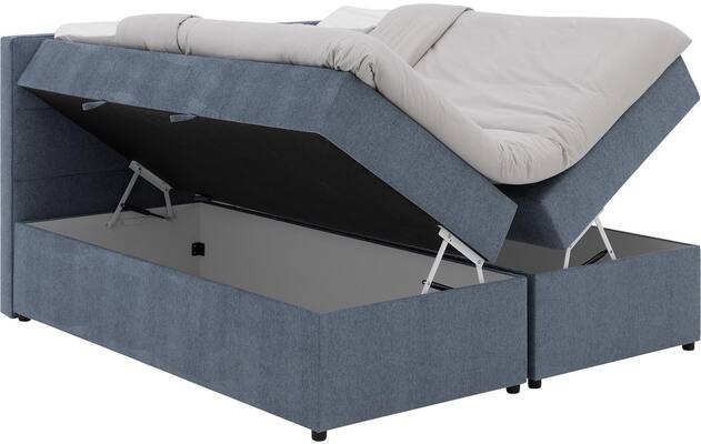 Goossens basic boxspring compleet store storage box blauw stof - 8234799-goossens-basic-store-storage-box-boxspring-compleet-stof-02