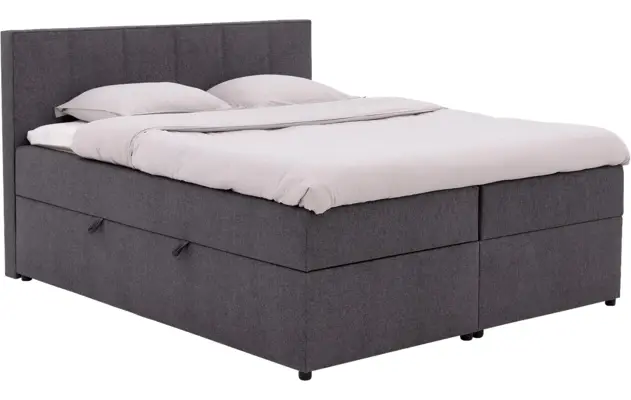 Goossens basic boxspring compleet store storage box grijs stof - 8234801-goossens-basic-store-storage-box-boxspring-compleet-stof-01