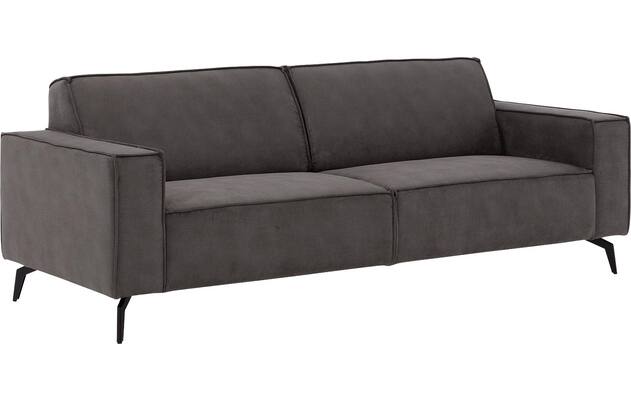 Goossens zitbank hercules grijs microvezel - 8235069-goossens-hercules-bank-microvezel-grijs-02