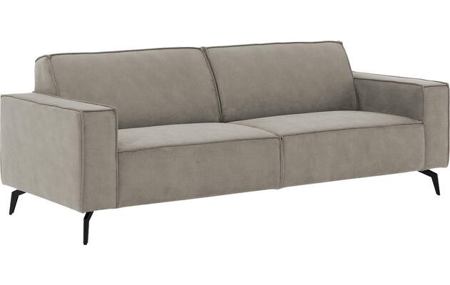 Goossens zitbank hercules grijs microvezel - 8235082-goossens-hercules-bank-microvezel-grijs-02