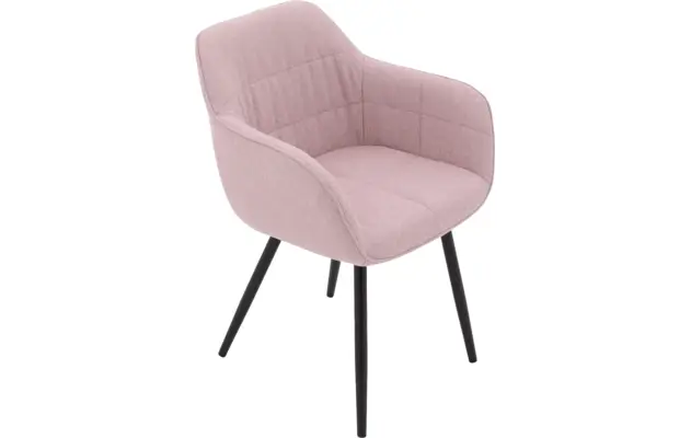Goossens basic eetkamerstoel lize roze stof - 8235235-goossens-basic-lize-eetkamerstoel-stof-roze-05