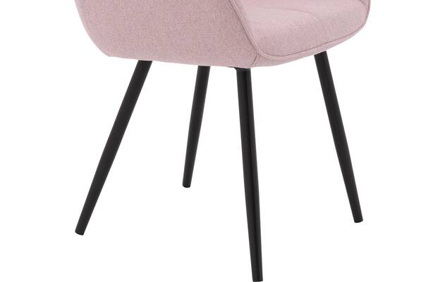 Goossens basic eetkamerstoel lize roze stof - 8235235-goossens-basic-lize-eetkamerstoel-stof-roze-06