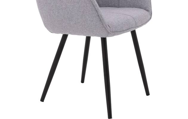 Goossens basic eetkamerstoel lize grijs stof - 8235237-goossens-basic-lize-eetkamerstoel-stof-grijs-06