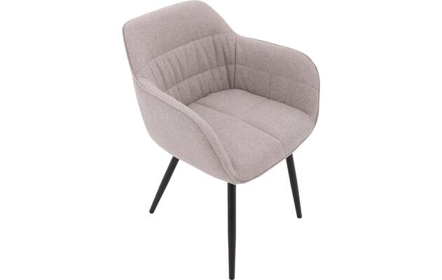 Goossens basic eetkamerstoel lize beige stof - 8235238-goossens-basic-lize-eetkamerstoel-stof-bruin-05