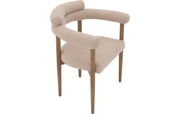 Goossens excellent eetkamerstoel splinter beige stof - 8235283-goossens-excellent-splinter-eetkamerstoel-stof-bruin-05