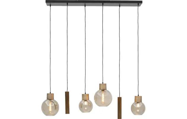 Goossens hanglamp aurora zwart metaal - 8235336-01