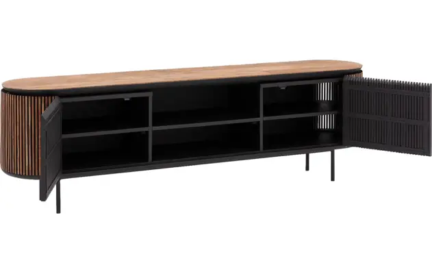 Goossens tv meubel adel bruin teak - 8235523-goossens-adel-tv-meubel-teak-bruin-06
