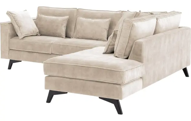 Goossens hoekbank chambre beige stof - 8235556-goossens-chambre-bank-stof-bruin-04