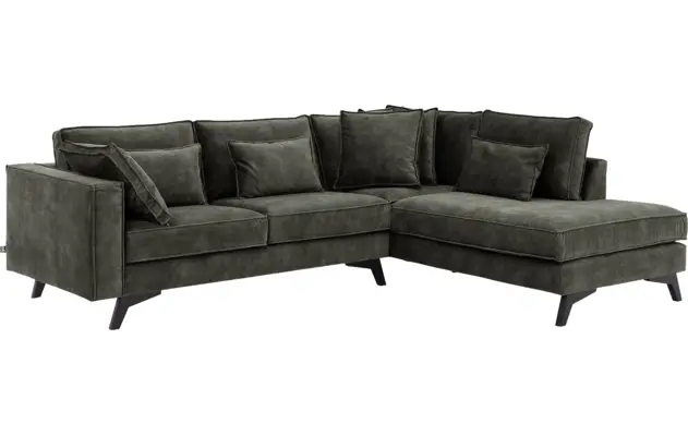 Goossens hoekbank chambre groen stof - 8235563-goossens-chambre-bank-stof-groen-02