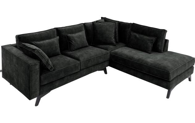 Goossens hoekbank chambre zwart stof - 8235564-goossens-chambre-bank-stof-zwart-05