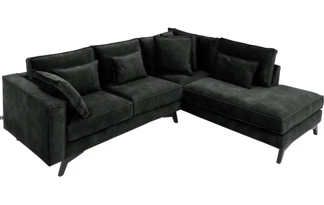 Goossens hoekbank chambre zwart stof - 8235564-goossens-chambre-bank-stof-zwart-05