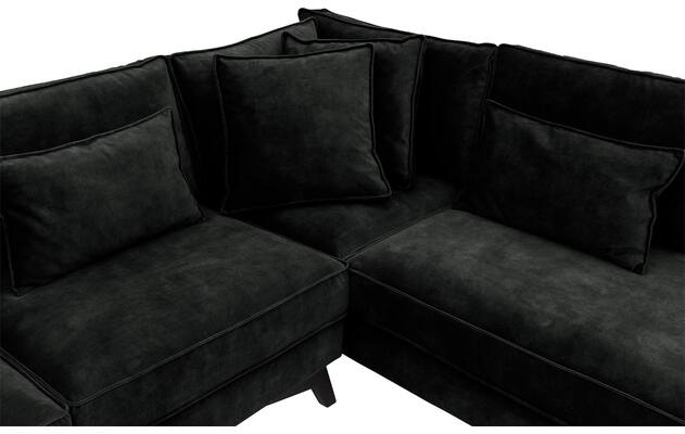 Goossens hoekbank chambre zwart stof - 8235564-goossens-chambre-bank-stof-zwart-06