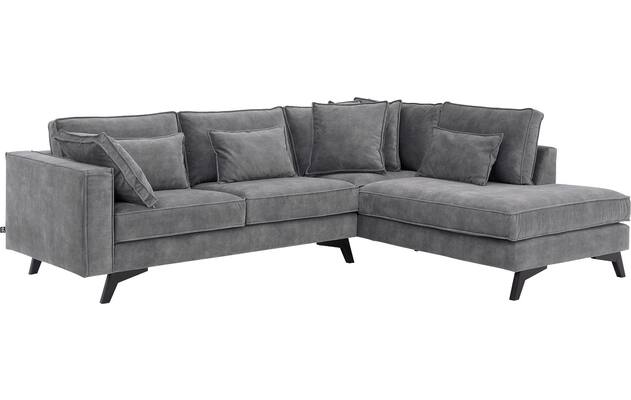 Goossens hoekbank chambre grijs stof - 8235567-goossens-chambre-bank-stof-grijs-02