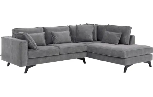 Goossens hoekbank chambre grijs stof - 8235567-goossens-chambre-bank-stof-grijs-02