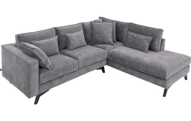 Goossens hoekbank chambre grijs stof - 8235567-goossens-chambre-bank-stof-grijs-05