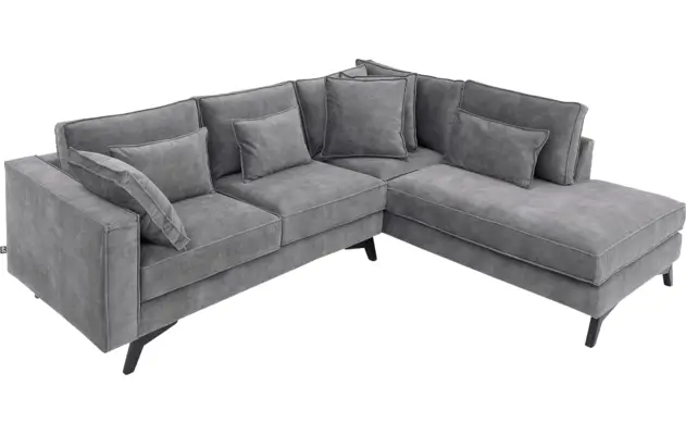 Goossens hoekbank chambre grijs stof - 8235567-goossens-chambre-bank-stof-grijs-05
