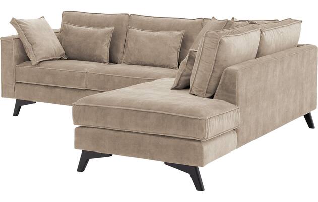 Goossens hoekbank chambre beige stof - 8235571-goossens-chambre-bank-stof-bruin-04