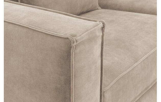 Goossens hoekbank chambre beige stof - 8235571-goossens-chambre-bank-stof-bruin-07