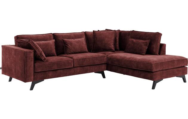 Goossens hoekbank chambre rood stof - 8235572-goossens-chambre-bank-stof-rood-02