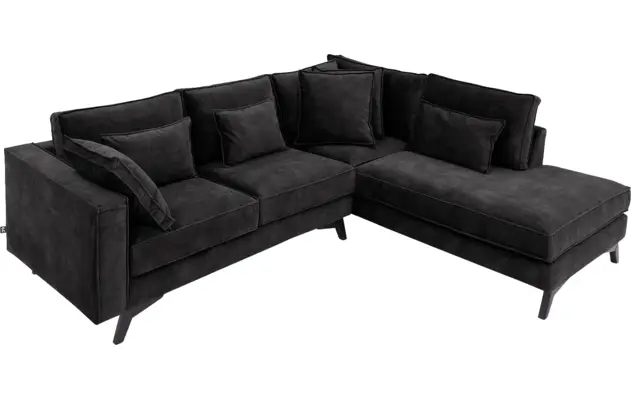 Goossens hoekbank chambre grijs stof - 8235575-goossens-chambre-bank-stof-grijs-05