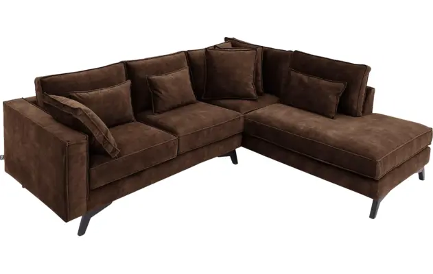 Goossens hoekbank chambre bruin stof - 8235576-goossens-chambre-bank-stof-bruin-05