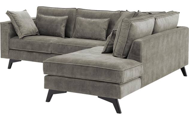 Goossens hoekbank chambre grijs stof - 8235577-goossens-chambre-bank-stof-grijs-04