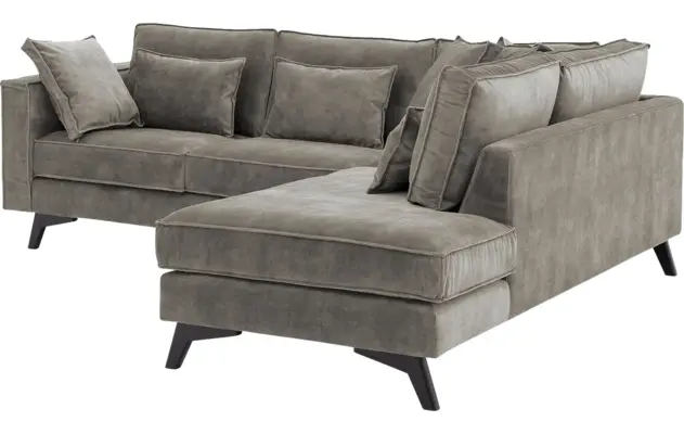 Goossens hoekbank chambre grijs stof - 8235577-goossens-chambre-bank-stof-grijs-04