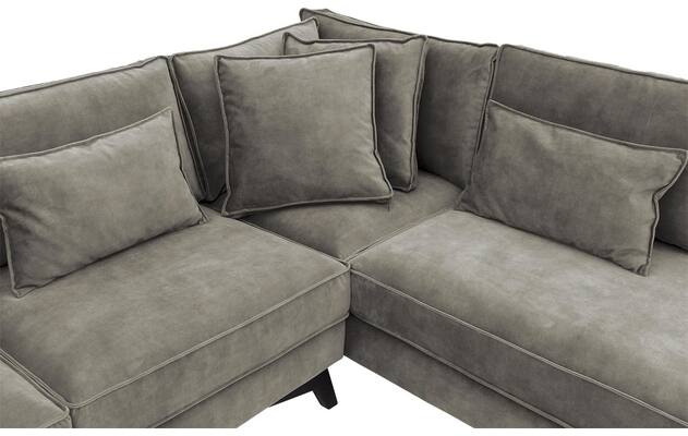 Goossens hoekbank chambre grijs stof - 8235577-goossens-chambre-bank-stof-grijs-06