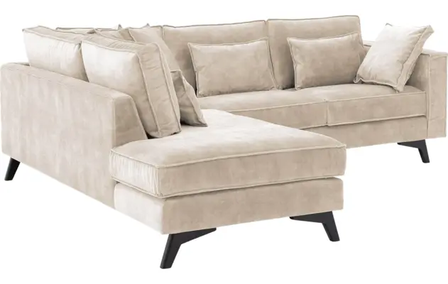 Goossens hoekbank chambre beige stof - 8235581-goossens-chambre-bank-stof-bruin-04