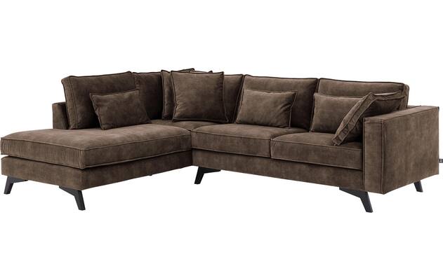 Goossens hoekbank chambre bruin stof - 8235583-goossens-chambre-bank-stof-bruin-02