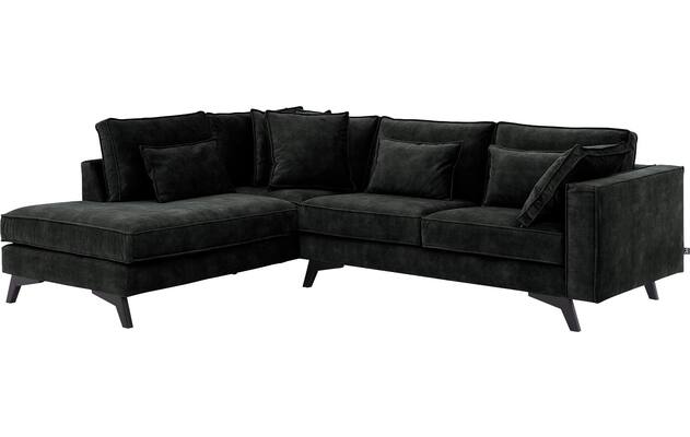 Goossens hoekbank chambre zwart stof - 8235589-goossens-chambre-bank-stof-zwart-02