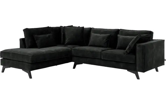 Goossens hoekbank chambre zwart stof - 8235589-goossens-chambre-bank-stof-zwart-02