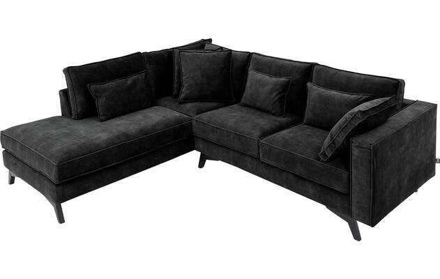 Goossens hoekbank chambre zwart stof - 8235589-goossens-chambre-bank-stof-zwart-05