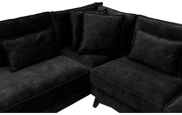 Goossens hoekbank chambre zwart stof - 8235589-goossens-chambre-bank-stof-zwart-06
