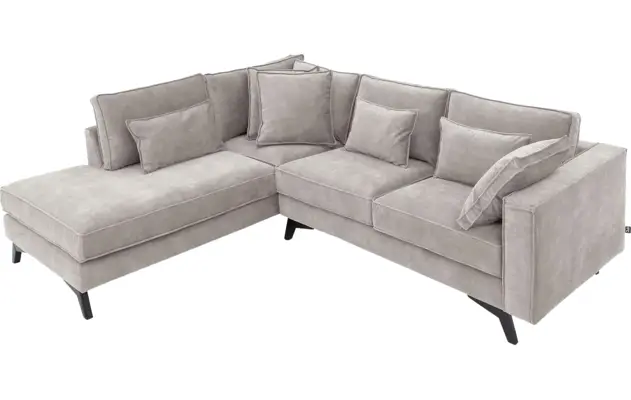 Goossens hoekbank chambre grijs stof - 8235591-goossens-chambre-bank-stof-grijs-05
