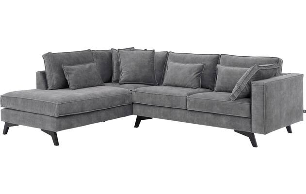 Goossens hoekbank chambre grijs stof - 8235592-goossens-chambre-bank-stof-grijs-02