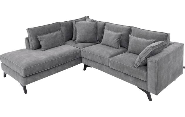 Goossens hoekbank chambre grijs stof - 8235592-goossens-chambre-bank-stof-grijs-05