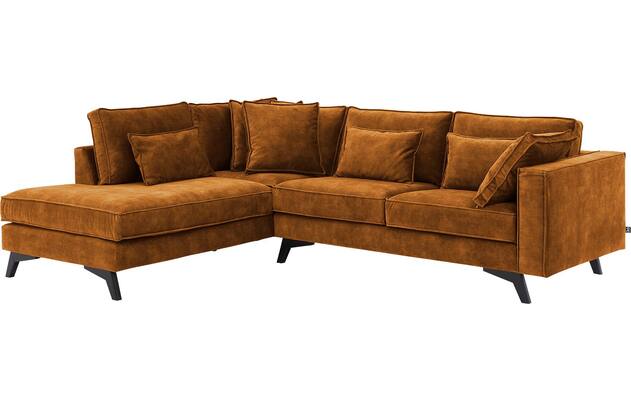 Goossens hoekbank chambre bruin stof - 8235595-goossens-chambre-bank-stof-bruin-02