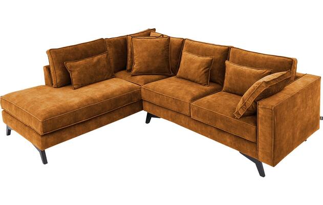 Goossens hoekbank chambre bruin stof - 8235595-goossens-chambre-bank-stof-bruin-05