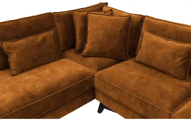 Goossens hoekbank chambre bruin stof - 8235595-goossens-chambre-bank-stof-bruin-06