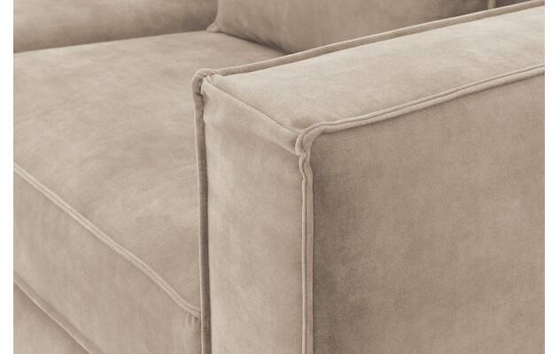 Goossens hoekbank chambre beige stof - 8235596-goossens-chambre-bank-stof-bruin-07