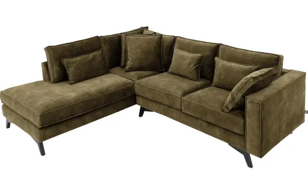 Goossens hoekbank chambre groen stof - 8235599-goossens-chambre-bank-stof-groen-05