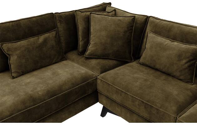 Goossens hoekbank chambre groen stof - 8235599-goossens-chambre-bank-stof-groen-06