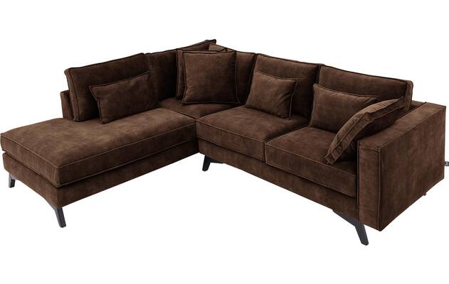 Goossens hoekbank chambre bruin stof - 8235601-goossens-chambre-bank-stof-bruin-05