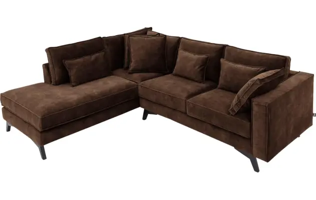 Goossens hoekbank chambre bruin stof - 8235601-goossens-chambre-bank-stof-bruin-05