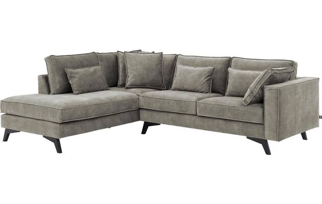 Goossens hoekbank chambre grijs stof - 8235602-goossens-chambre-bank-stof-grijs-02