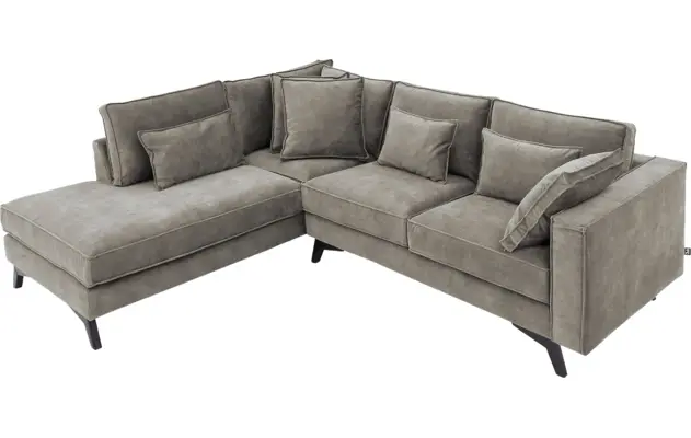 Goossens hoekbank chambre grijs stof - 8235602-goossens-chambre-bank-stof-grijs-05