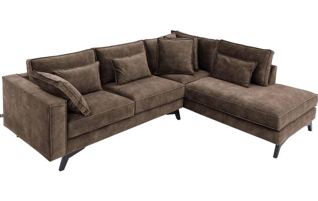 Goossens hoekbank chambre bruin stof - 8235608-goossens-chambre-bank-stof-bruin-05