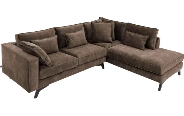 Goossens hoekbank chambre bruin stof - 8235608-goossens-chambre-bank-stof-bruin-05