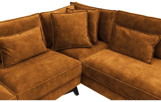 Goossens hoekbank chambre geel stof - 8235611-goossens-chambre-bank-stof-geel-06